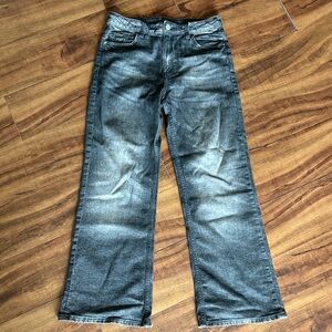 H&M Black Washed Bootcut Jeans